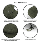 XGear Wide Brim Boonie Bucket Hat — Sun Protection for Lake & Outdoor Adventures