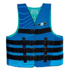 WOW Watersports Vis-Wave Adult Life Vest Blue-0