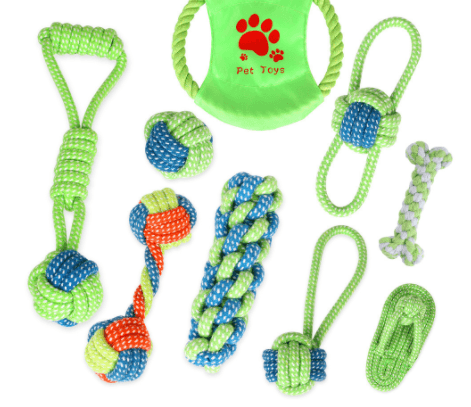 Durable Dog Rope Toys | 100% Natural Cotton | Sets & Singles