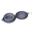 Double Collapsible Pet Feeding Bowl Set | Travel Dog & Cat Bowls