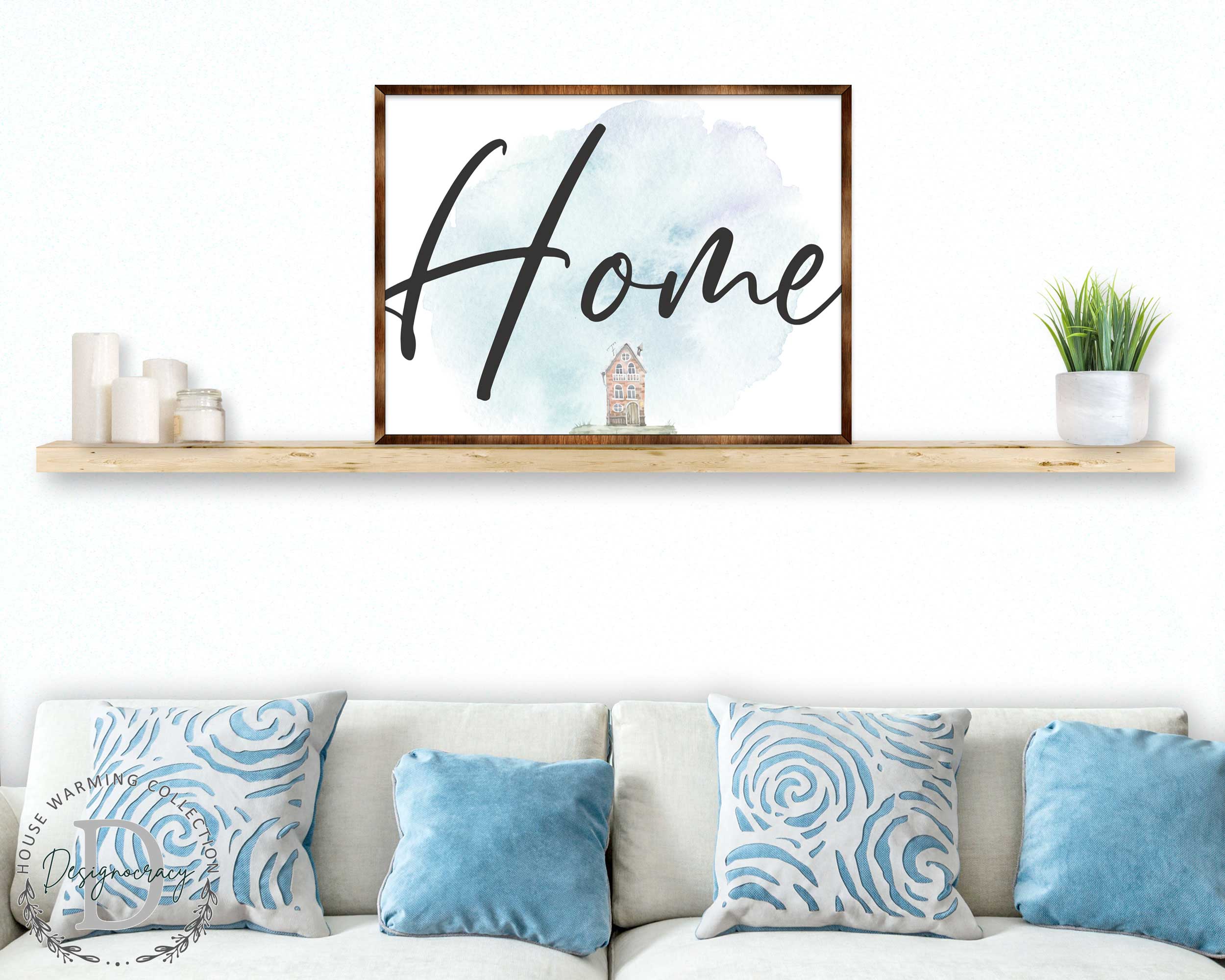 Home — Wooden Farmhouse Sign | Housewarming & Wall Decor Gift
