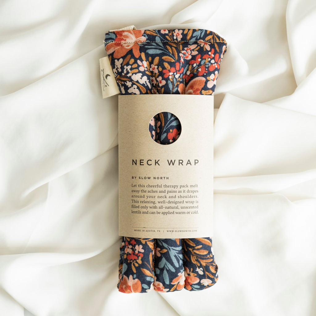 Pom Blossom Eye Mask & Neck Wrap Bundle | Hot & Cold Therapy | Handmade in Austin, TX