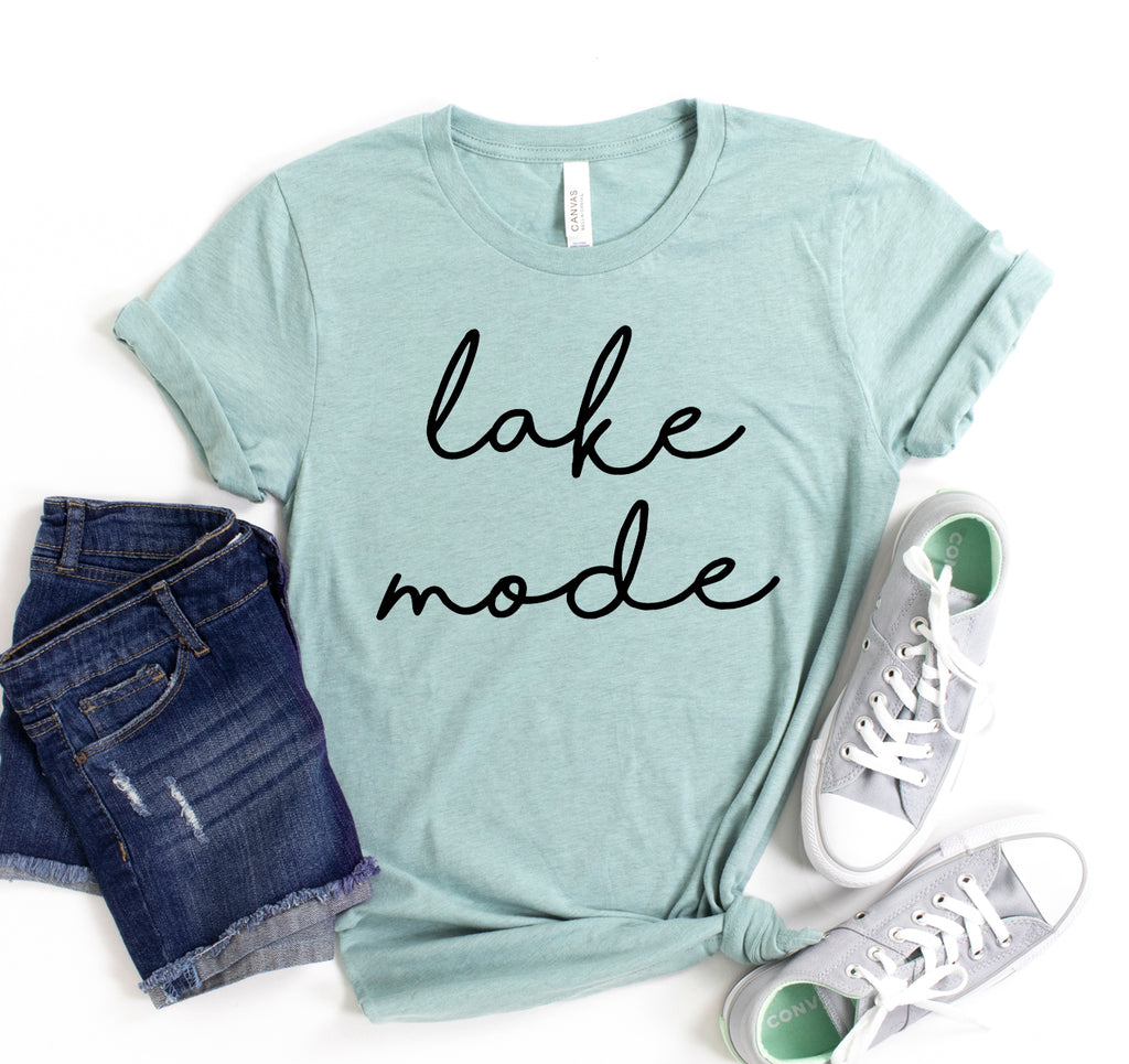 Lake Mode Graphic T-Shirt | Unisex Crew Neck Camping Tee