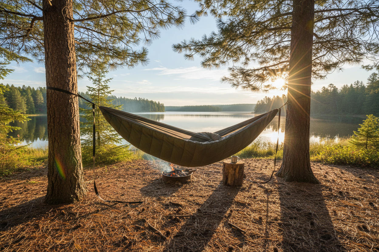 Hammock Underquilt Lake Lifestyle