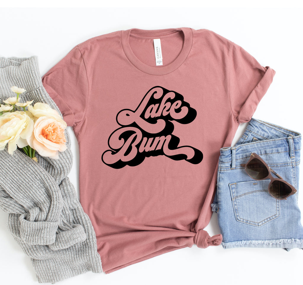 Lake Bum Graphic T-Shirt | Unisex Retro Lake Life Tee