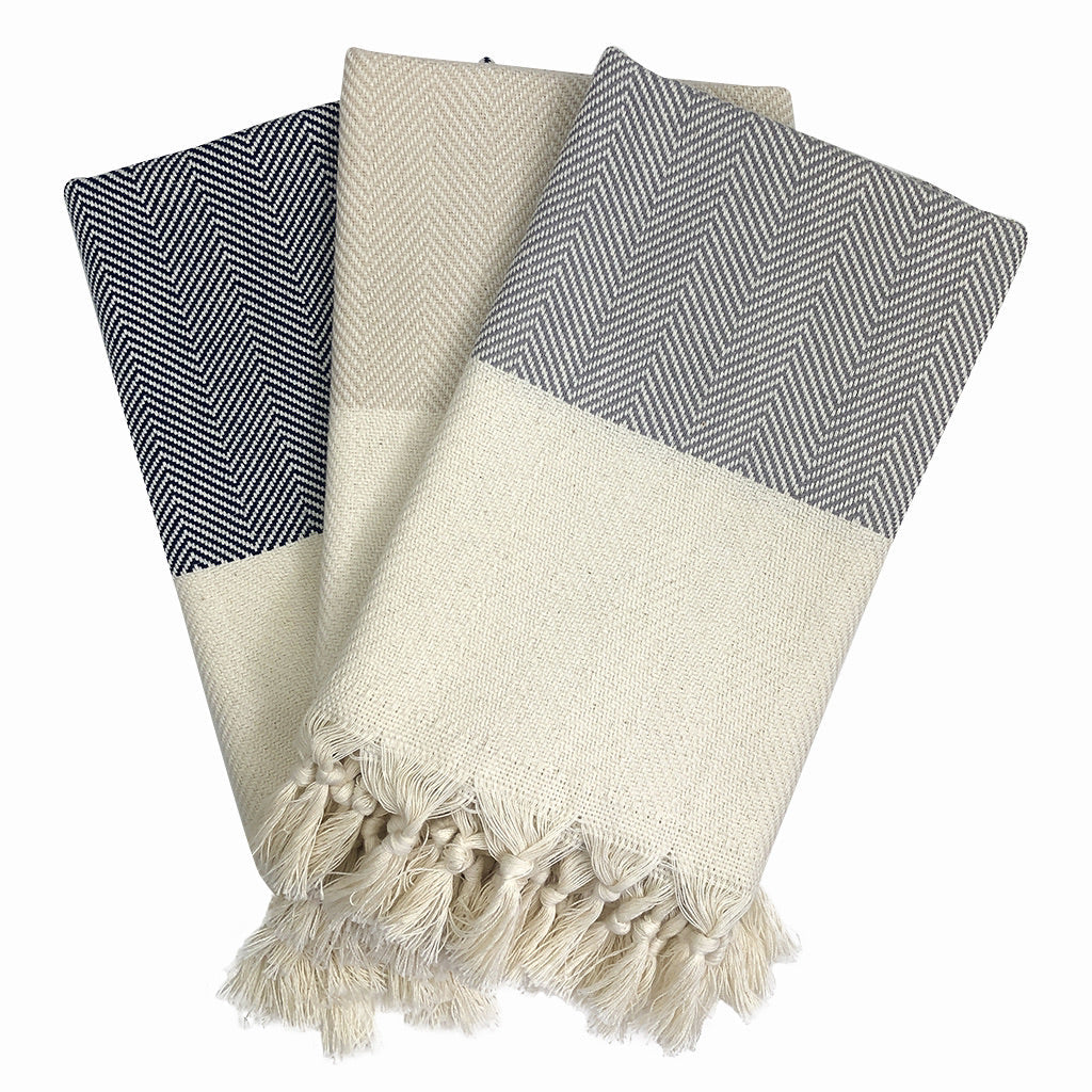 Herringbone Turkish Hand Towel | 100% Cotton Handmade Towel