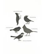 Mockingbird & Robin Metal Bird Statue | Plasma Cut Steel Garden Decor