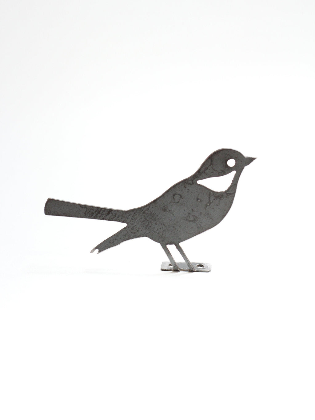 Mockingbird & Robin Metal Bird Statue | Plasma Cut Steel Garden Decor