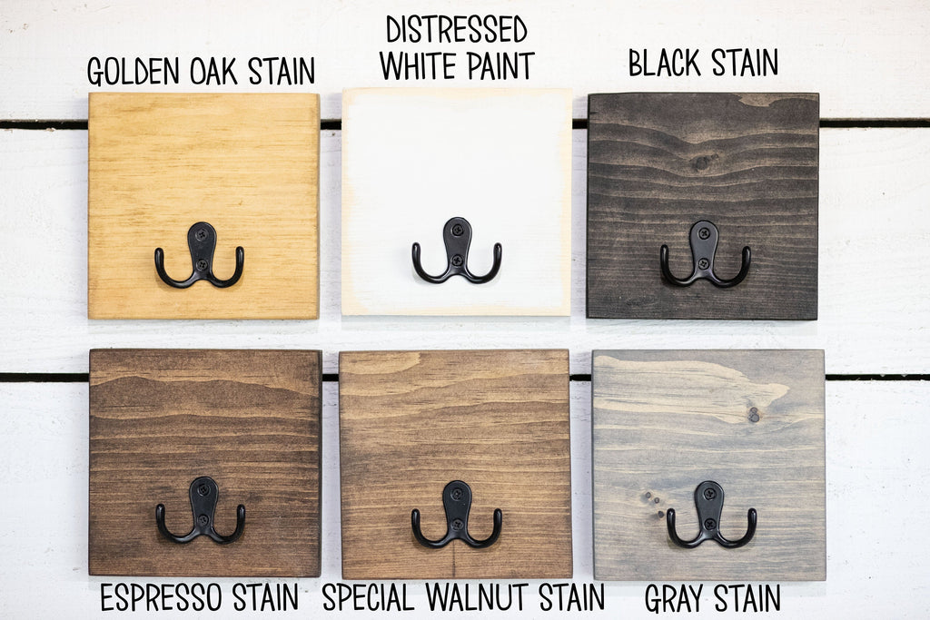 Solid Wood Entryway Shelf with Key Hooks-1