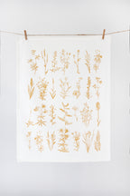 Wild Flower Tea Towel – Watercolor Print, Cotton | Made in USA by Highland Ridge Decor
