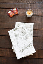 Kitchen Herbs Tea Towel – Watercolor Botanical Kitchen Linen