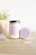 A Basket Full of Flowers Soy Candle – Floral & Citrus Scent | Wooden Wick, Hand-Poured