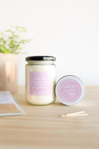 A Basket Full of Flowers Soy Candle – Floral & Citrus Scent | Wooden Wick, Hand-Poured