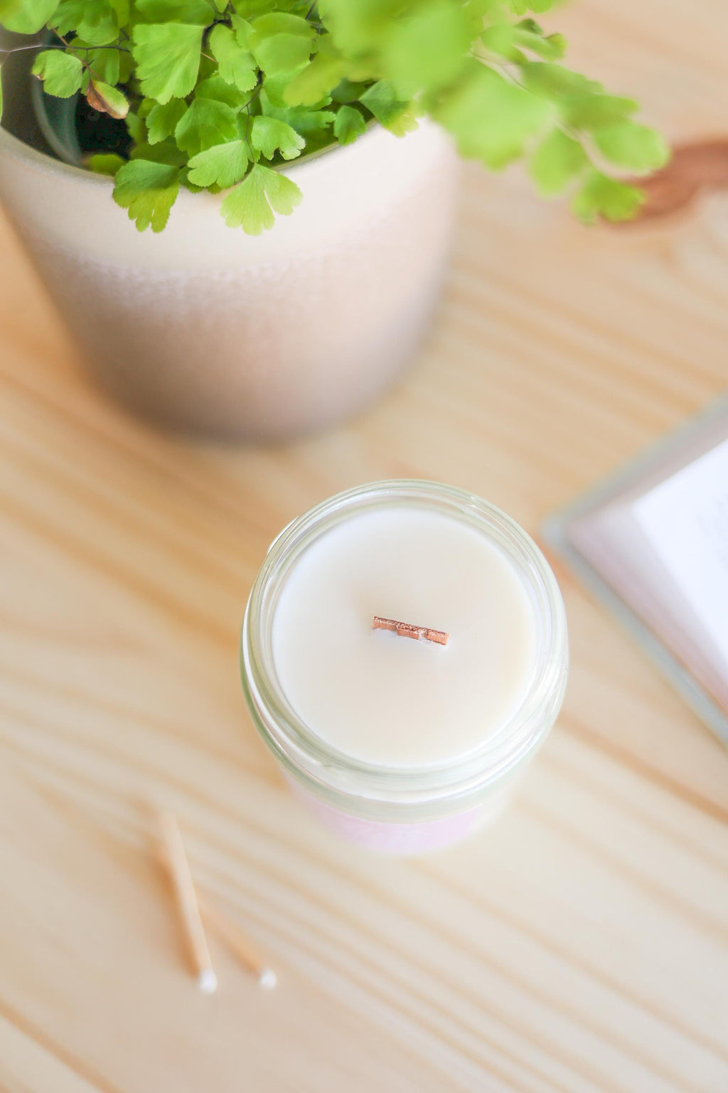 A Basket Full of Flowers Soy Candle – Floral & Citrus Scent | Wooden Wick, Hand-Poured