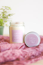 A Basket Full of Flowers Soy Candle – Floral & Citrus Scent | Wooden Wick, Hand-Poured