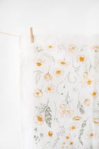 Flower Garden Tea Towel – Watercolor Print, 100% Cotton | Made in USA by Highland Ridge Decor