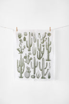 Cactus Tea Towel – Watercolor Print, 100% Cotton | Made in USA by Highland Ridge Decor