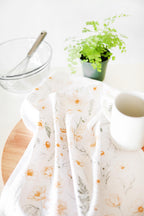 Flower Garden Tea Towel – Watercolor Print, 100% Cotton | Made in USA by Highland Ridge Decor