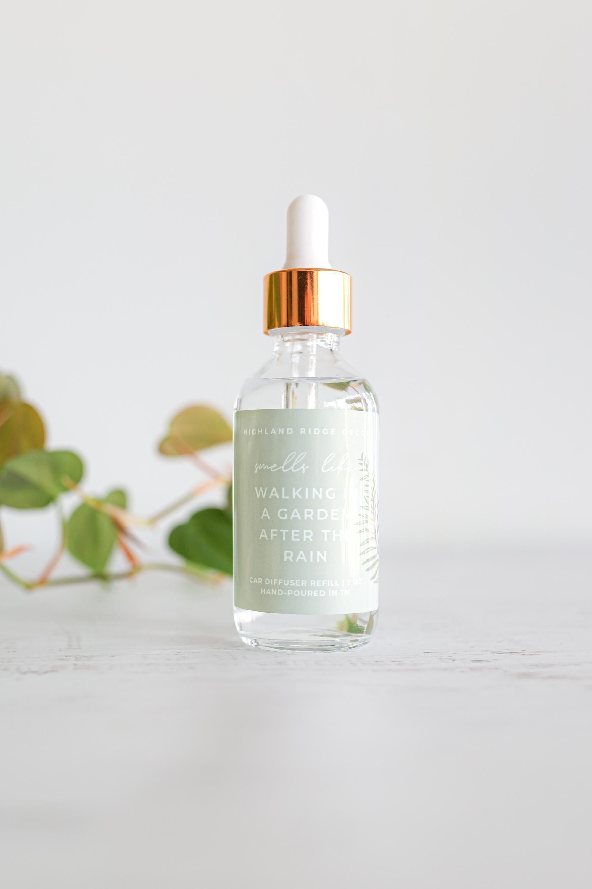 Car Diffuser Refill – Walking in a Garden After the Rain | Jasmine, Gardenia & Fern