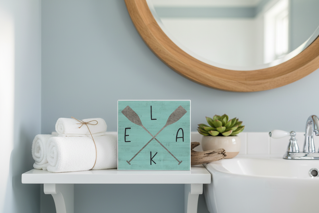 Lake Paddles Bathroom