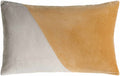 Laken Velvet Lumbar & Square Pillow Cover | Camel & Peach | Cotton Velvet