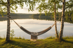 Macrame Mountaineer Hammock Lake Lifestyle