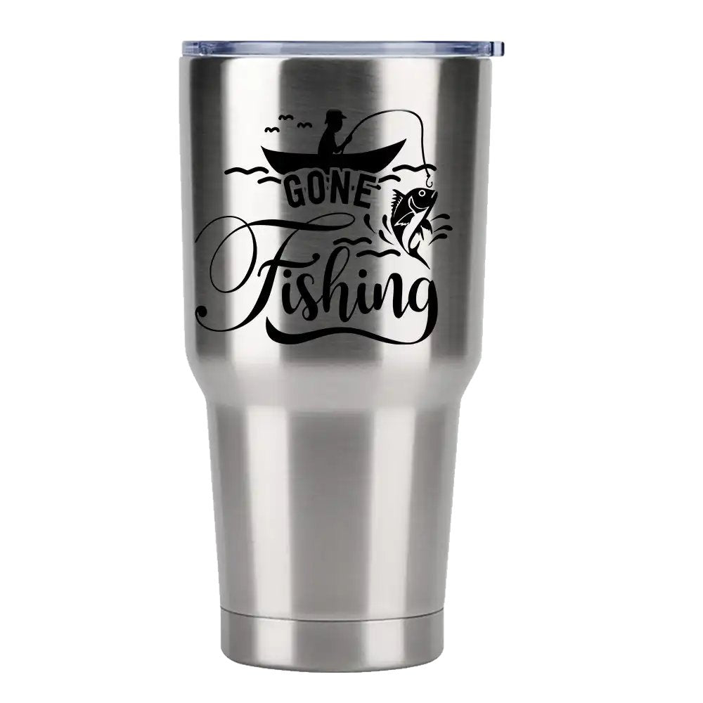 Gone Fishing 30oz Insulated Tumbler | Perfect Fishing Gift