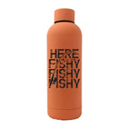 Here Fishy Fishy 17oz Insulated Water Bottle | Rubber-Coated Stainless Steel