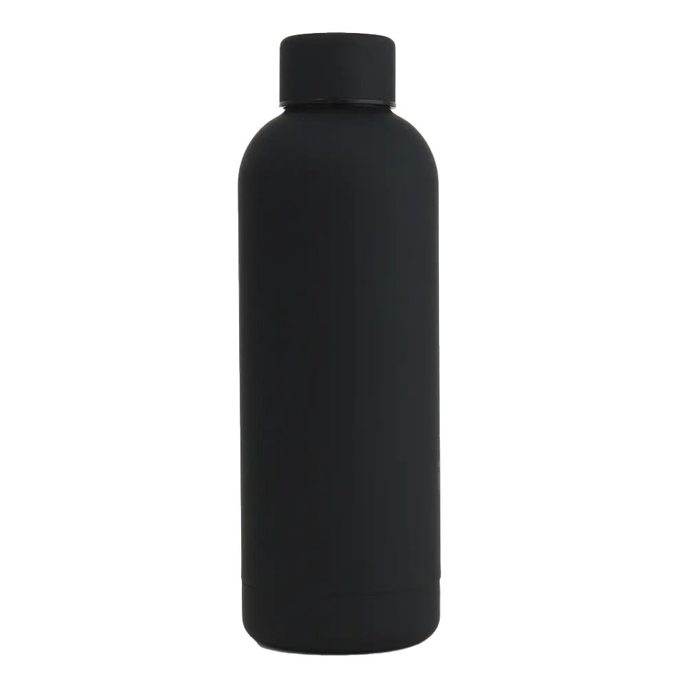 17oz Insulated Stainless Steel Water Bottle | Rubber-Coated Vacuum Flask