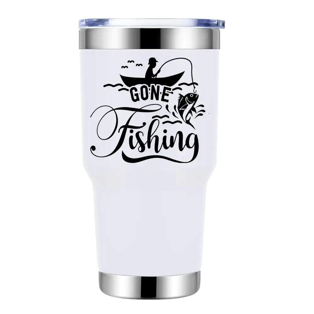 Gone Fishing 30oz Insulated Tumbler | Perfect Fishing Gift