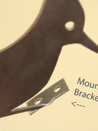 Woodpecker Metal Bird Statue | Plasma Cut Steel Garden & Fence Decor