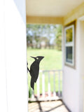 Woodpecker Metal Bird Statue | Plasma Cut Steel Garden & Fence Decor