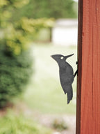 Woodpecker Metal Bird Statue | Plasma Cut Steel Garden & Fence Decor
