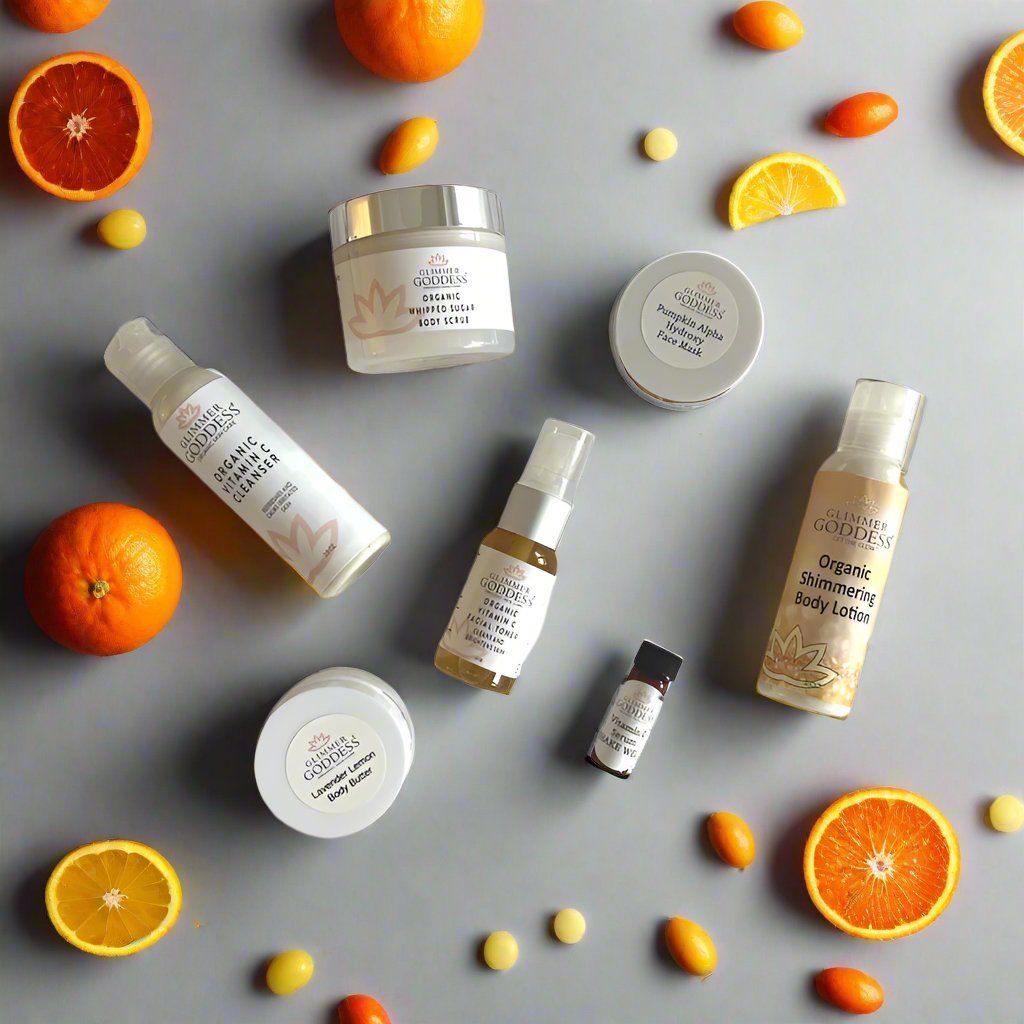Organic Vitamin C Radiance Deluxe Sample Kit | 7-Piece Brightening Set
