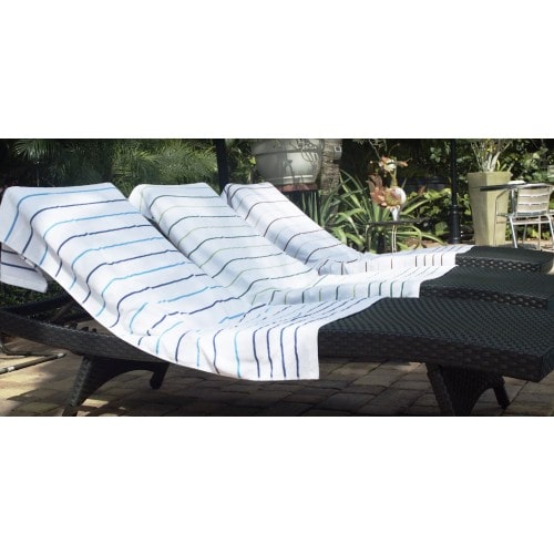 Pool Towel Set of 3 – Striped Beach & Hotel Towels 35x70