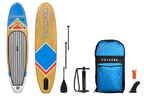Woodgrain Voyager 10'10" Inflatable Stand-Up Paddleboard Package