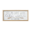 Fill My Days Farmhouse Wall Sign | 10" x 24" Wood Frame