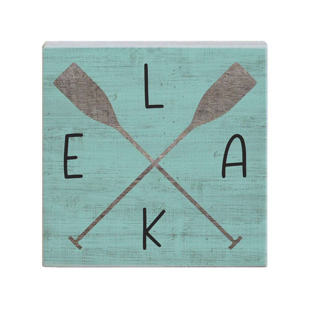 Lake Paddles Decorative Sign | Rustic Lake House Wall Decor