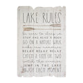 Lake Rules Wood Sign | Rustic Lake House Wall Decor