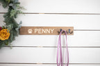 Horizontal Personalized Leash Holder, Engraved Backpack Hook, Customizable Coat Hook,-3